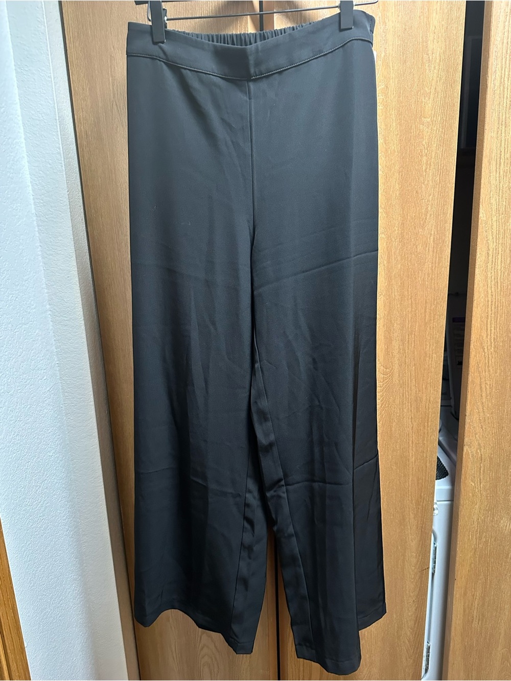Philosophy Black Pull-On Wide Leg Pants